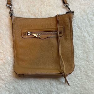Rebecca Minkoff Tan Crossbody Bag Adjustable Strap Leather Preowned